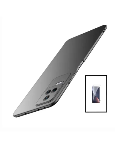 Kit Vidro Premium Full Cover + Capa SlimShield para Xiaomi Poco F4 - Preto