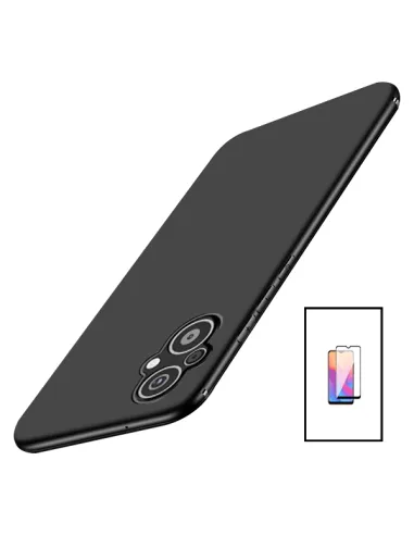 Kit Vidro Premium Full Cover + Capa SlimShield para Xiaomi Poco M5 - Preto