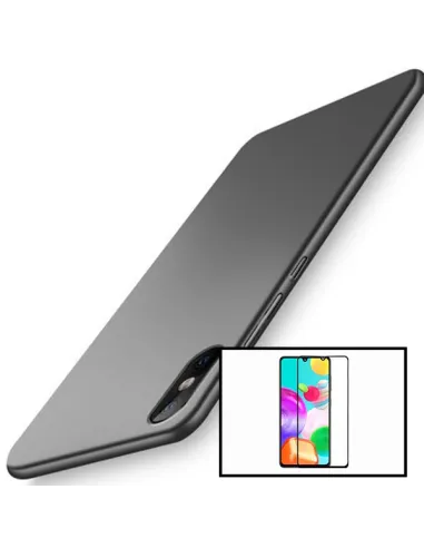 Kit Vidro Premium Full Cover + Capa SlimShield para Xiaomi Redmi 9A - Preto