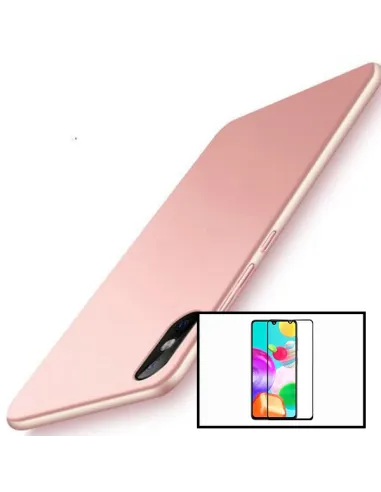 Kit Vidro Premium Full Cover + Capa SlimShield para Xiaomi Redmi 9A - Rosa