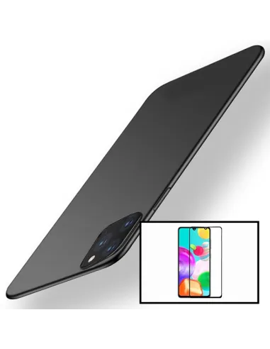 Kit Vidro Premium Full Cover + Capa SlimShield para Xiaomi Redmi 9C - Preto