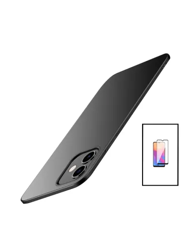 Kit Vidro Premium Full Cover + Capa SlimShield para Xiaomi Redmi Note 12 Pro - Preto