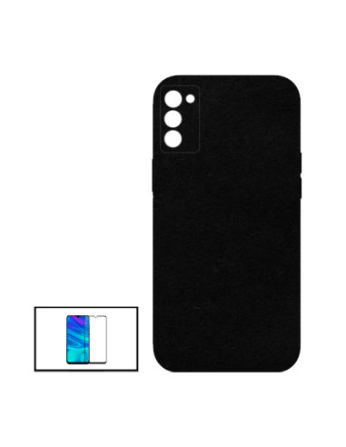 Kit Película de Vidro Temperado 5D Full Cover + Capa Silicone Líquido para Oppo A53S 5G