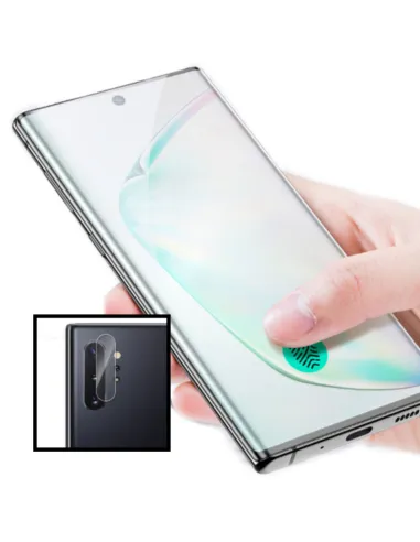 Kit Vidro Premium Full Cover + Película de Vidro para Câmara Traseira para Samsung Galaxy Note 10 5G