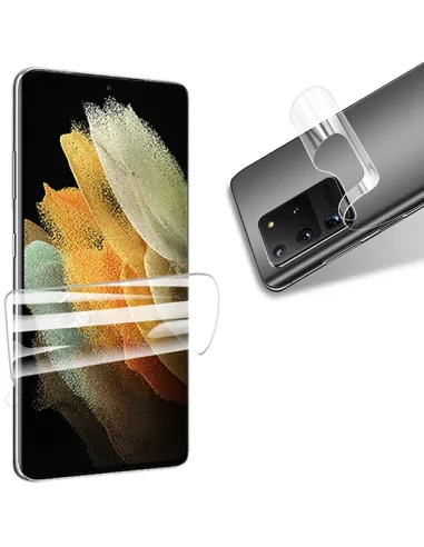 Kit Película Hydrogel 360 Full Cover Frente + Verso + Bordas Laterais para Samsung Galaxy S10 Plus