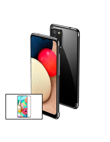 Kit Película de Vidro Temperado 5D Full Cover + Capa SlimArmor para Samsung Galaxy A72 5G - Preto