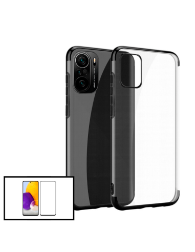 Kit Película de Vidro Temperado 5D Full Cover + Capa SlimArmor para Xiaomi Poco F3 - Preto