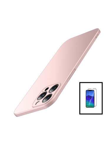 Kit Película de Vidro Temperado 5D Full Cover + Capa SlimShield para Apple iPhone 14 Pro - Rosa