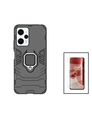 Kit Película Hydrogel Frente + Capa Military para Xiaomi Poco F5 - Preto