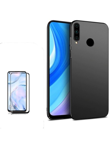 Kit Película de Vidro Temperado 5D Full Cover + Capa SlimShield para Huawei Honor Play 3 - Preto