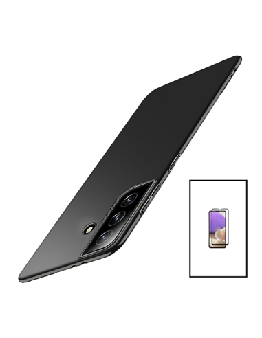 Kit Película de Vidro Temperado 5D Full Cover + Capa SlimShield para Samsung Galaxy A14 - Preto