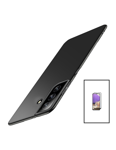 Kit Película de Vidro Temperado 5D Full Cover + Capa SlimShield para Samsung Galaxy A14 5G - Preto