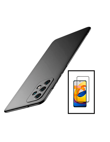 Kit Película de Vidro Temperado 5D Full Cover + Capa SlimShield para Samsung Galaxy A53 5G - Preto