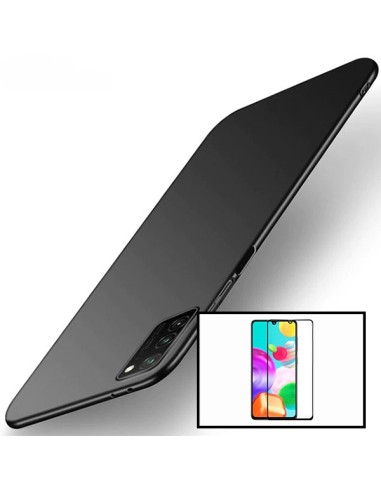 Kit Película de Vidro Temperado 5D Full Cover + Capa SlimShield para Samsung Galaxy A71 5G - Preto
