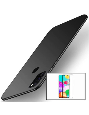 Kit Película de Vidro Temperado 5D Full Cover + Capa SlimShield para Samsung Galaxy F41 - Preto