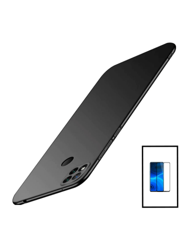 Kit Película de Vidro Temperado 5D Full Cover + Capa SlimShield para Xiaomi Poco C40 - Preto