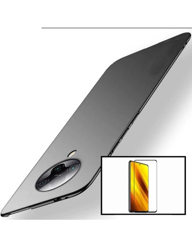 Kit Película de Vidro Temperado 5D Full Cover + Capa SlimShield para Xiaomi Poco X3 Pro - Preto