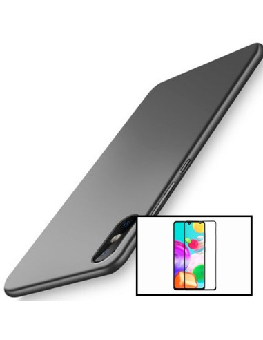 Kit Película de Vidro Temperado 5D Full Cover + Capa SlimShield para Xiaomi Redmi 9A - Preto