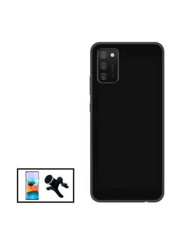 Kit Película Hydrogel Frente + Capa Silicone Líquido + Suporte Magnético Reforçado para Nokia G21 - Preto