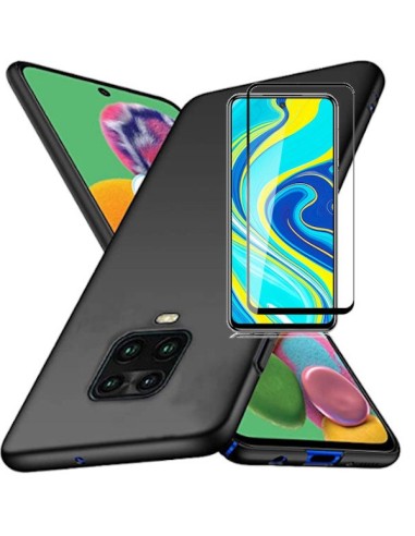 Kit Película de Vidro Temperado 5D Full Cover + Capa SlimShield para Xiaomi Redmi Note 10 Lite - Preto