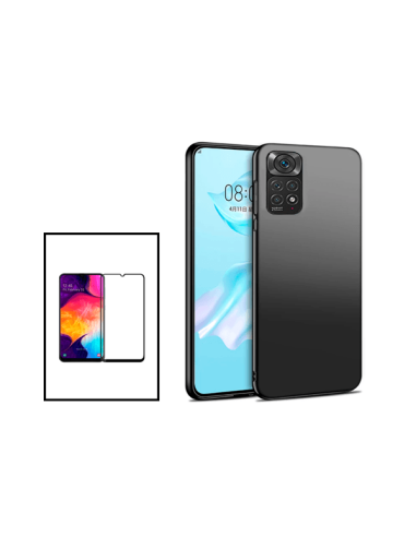 Kit Película de Vidro Temperado 5D Full Cover + Capa SlimShield para Xiaomi Redmi Note 11S - Preto