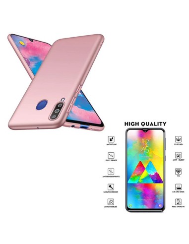 Kit Película de Vidro Temperado 5D Full Cover + Capa SlimShield Rosa para Samsung Galaxy Note 10