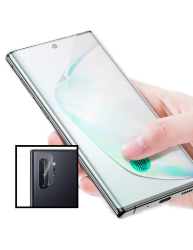 Kit Película de Vidro Temperado 5D Full Cover + Película de Vidro para Câmara Traseira para Samsung Galaxy Note 10+