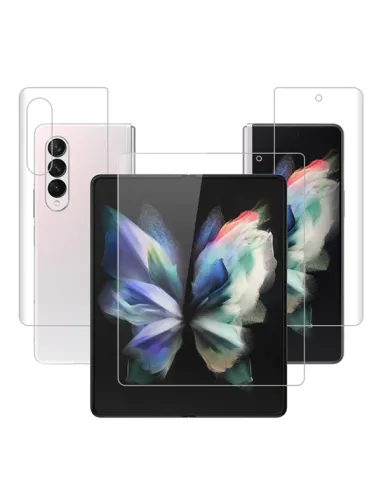 Kit Película Hydrogel Frente + Frente Large + Verso para Samsung Galaxy Z Fold3 5G