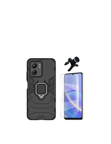 Kit Película Hydrogel Full Cover Frente + Capa 3X1 Military Defender + Suporte Magnético de Carro Reforçado Phonecare para Xiaom