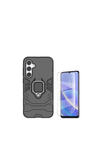 Kit Película Hydrogel Full Cover Frente + Capa 3X1 Military Defender Phonecare para Samsung Galaxy A15 - Preto