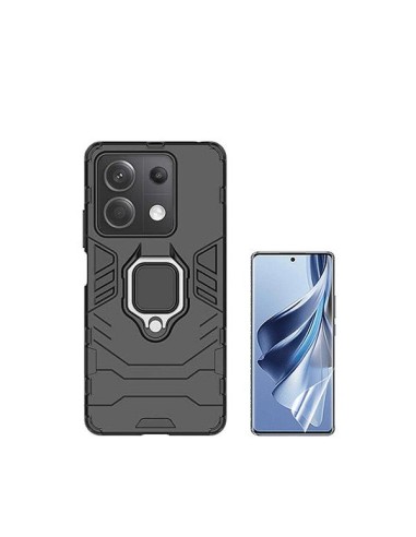 Kit Película Hydrogel Full Cover Frente + Capa 3X1 Military Defender Phonecare para Xiaomi Poco X6 5G - Preto