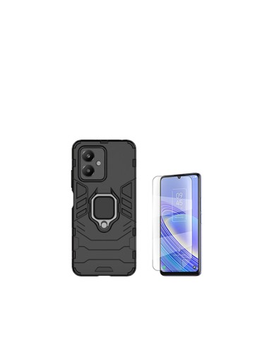Kit Película Hydrogel Full Cover Frente + Capa 3X1 Military Defender Phonecare para Xiaomi Redmi 13C 5G - Preto