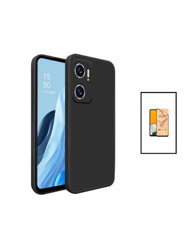 Kit Película Hydrogel Full Cover Frente + Capa Silicone Líquido para Xiaomi Redmi 10 5G - Preto