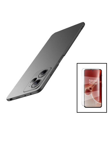Kit Película Hydrogel Full Cover Frente + Capa SlimShield para Xiaomi Redmi 12 - Preto