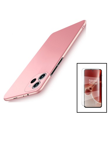 Kit Película Hydrogel Full Cover Frente + Capa SlimShield para Xiaomi Redmi 12 5G - Rosa