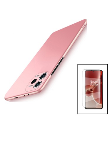 Kit Película Hydrogel Full Cover Frente + Capa SlimShield para Xiaomi Redmi Note 12 Explorer - Rosa