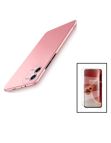 Kit Película Hydrogel Full Cover Frente + Capa SlimShield para Xiaomi Redmi Note 12 Pro - Rosa