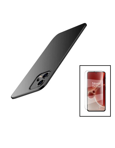 Kit Película Hydrogel Full Cover Frente + Capa SlimShield para Xiaomi Redmi Note 12 Pro+ Plus - Preto