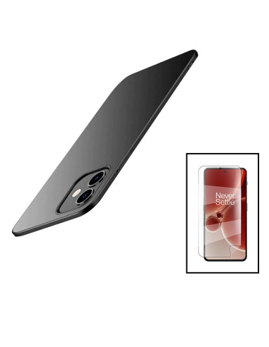 Kit Película Hydrogel Full Cover Frente + Capa SlimShield para Xiaomi Redmi Note 12R Pro - Preto