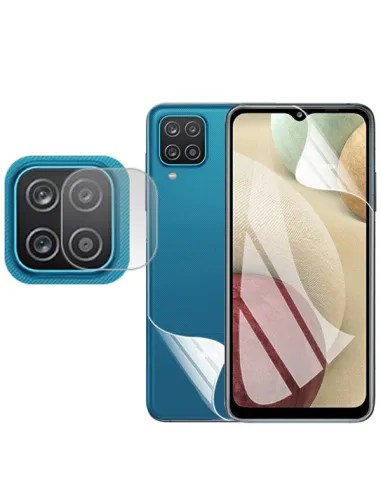 Kit Película Hydrogel Full Cover Verso + Frente + Câmara para Samsung Galaxy A12 Nacho