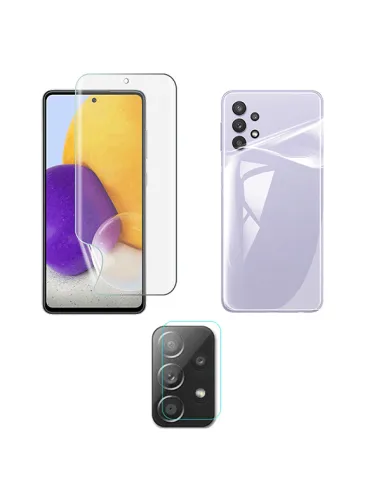 Kit Película Hydrogel Full Cover Verso + Frente + Câmara para Samsung Galaxy A52 5G