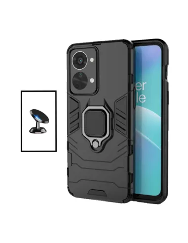 Kit Suporte Magnético + Capa Military para OnePlus Nord 2T - Preto