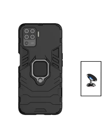 Kit Suporte Magnético + Capa Military para Oppo A94 - Preto