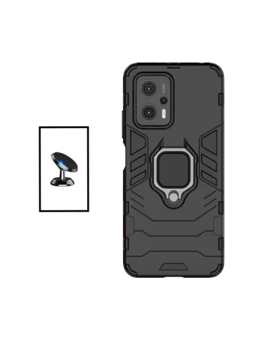 Kit Suporte Magnético + Capa Military para Xiaomi Poco X4 GT - Preto