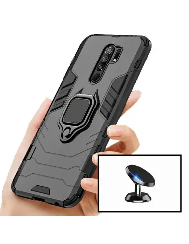 Kit Suporte Magnético + Capa Military para Xiaomi Redmi 9