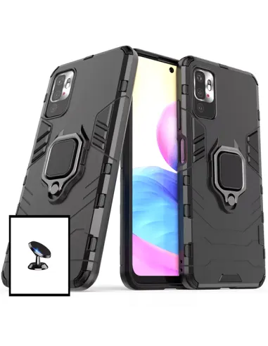 Kit Suporte Magnético + Capa Military para Xiaomi Redmi Note 10T 5G