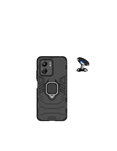 Kit Suporte Magnético + Capa Military  para Xiaomi Redmi 13C - Preto