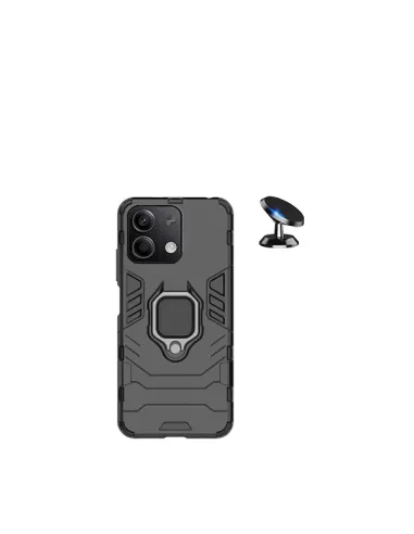 Kit Suporte Magnético + Capa Military  para Xiaomi Redmi Note 13 Pro - Preto