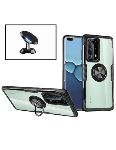 Kit Suporte Magnético + capa case 3X1 Clear Armor para Xiaomi Mi Note 10 Lite