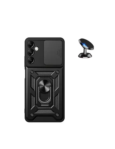 Kit Suporte Magnético + Capa Magnetic Slide Window  para Samsung Galaxy A15 - Preto